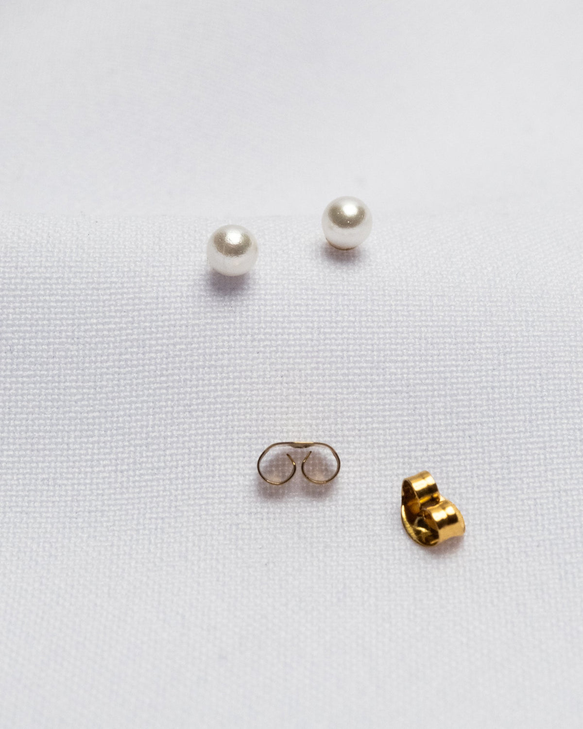 Mini Pearl Post Earrings