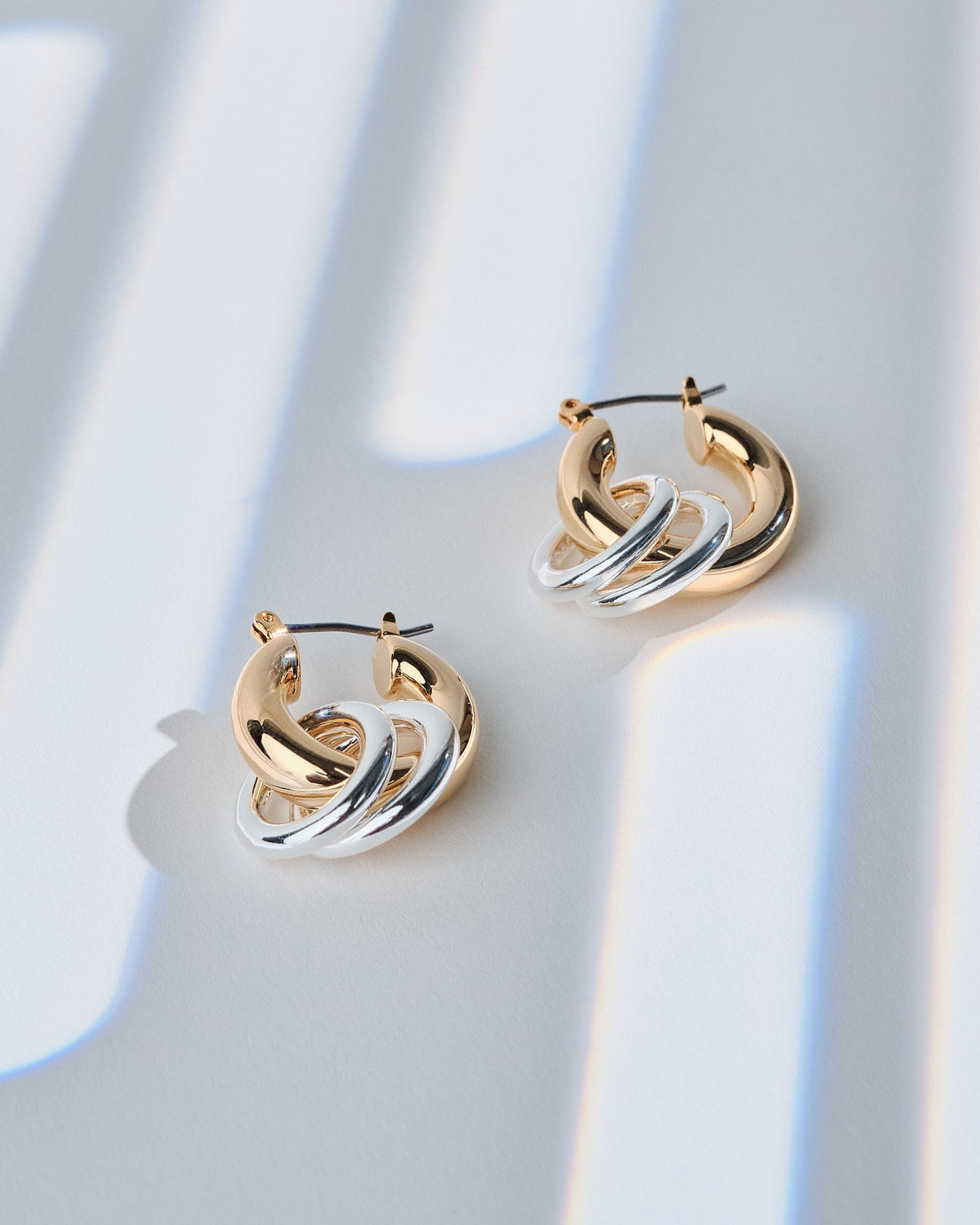 18K Plated Construct Hoop