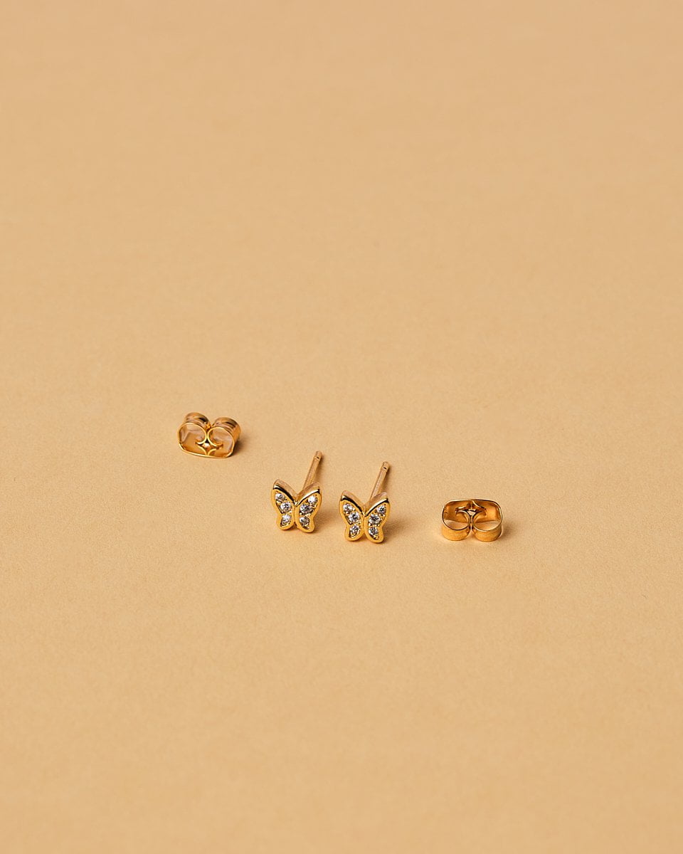 16K Plated Mari Post Earrings