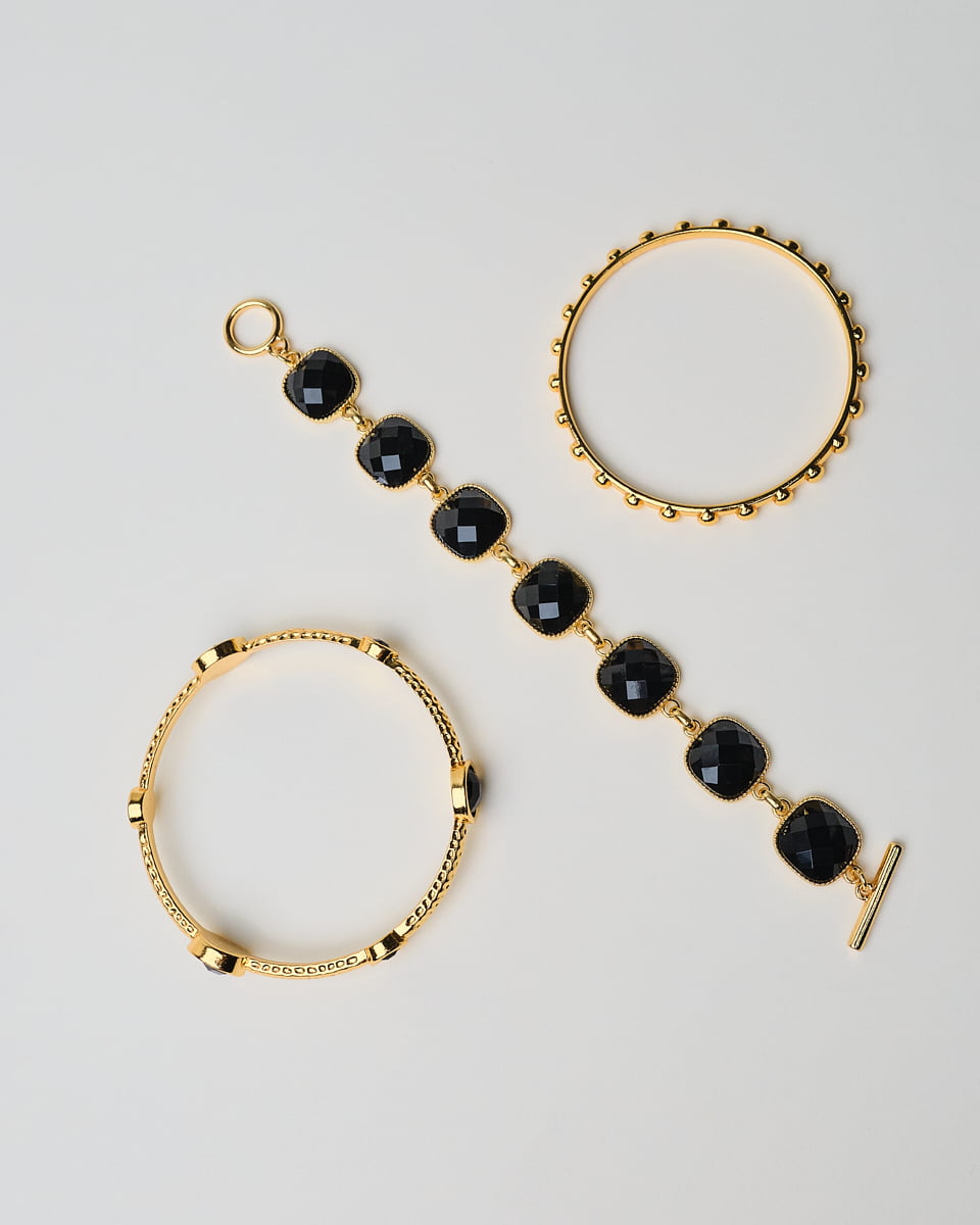 16K Plated Athens Bracelet Trio