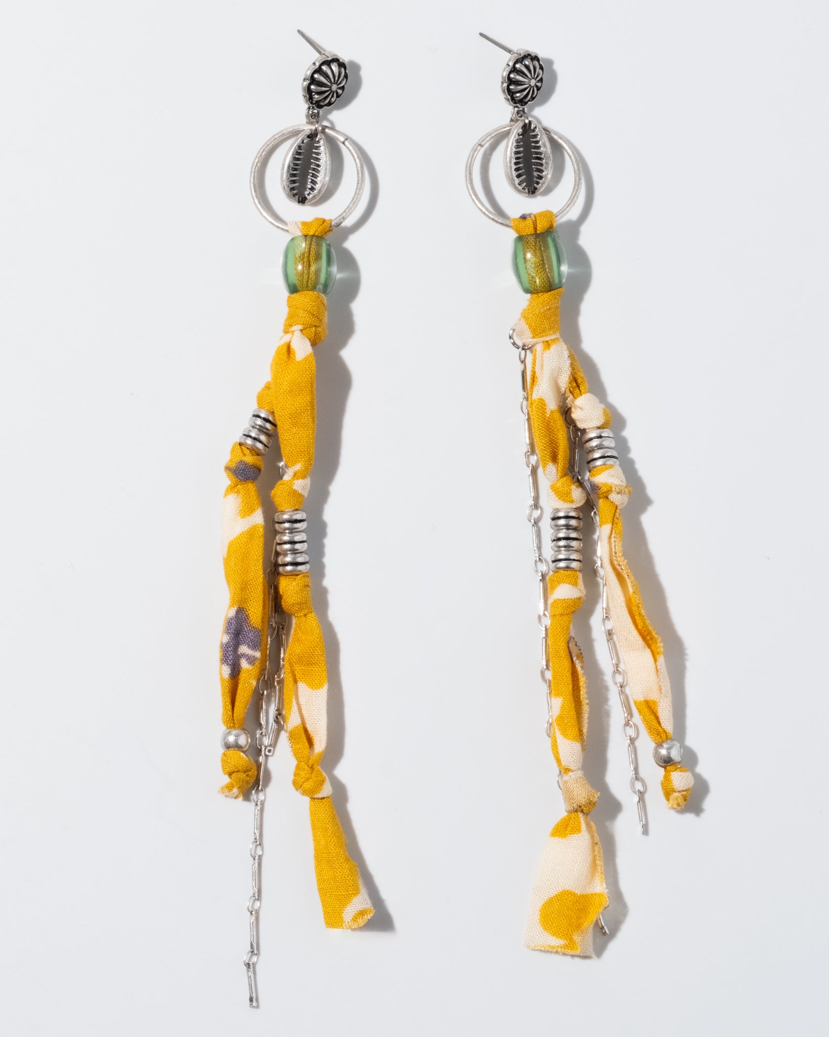 Fabric Long Earrings