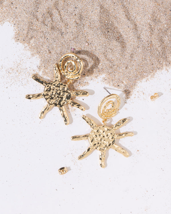 16L Plated Lala Sun Earrings