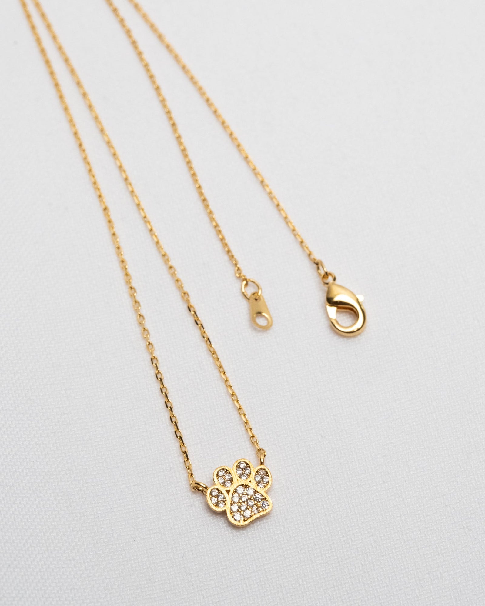 16K Plated Paw Necklace