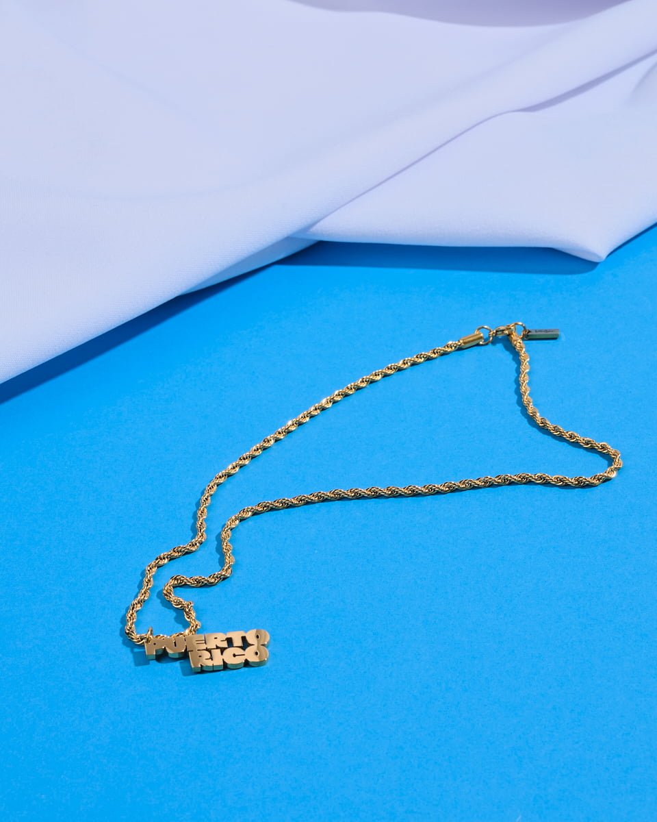 18K Plated PR Bold Necklace