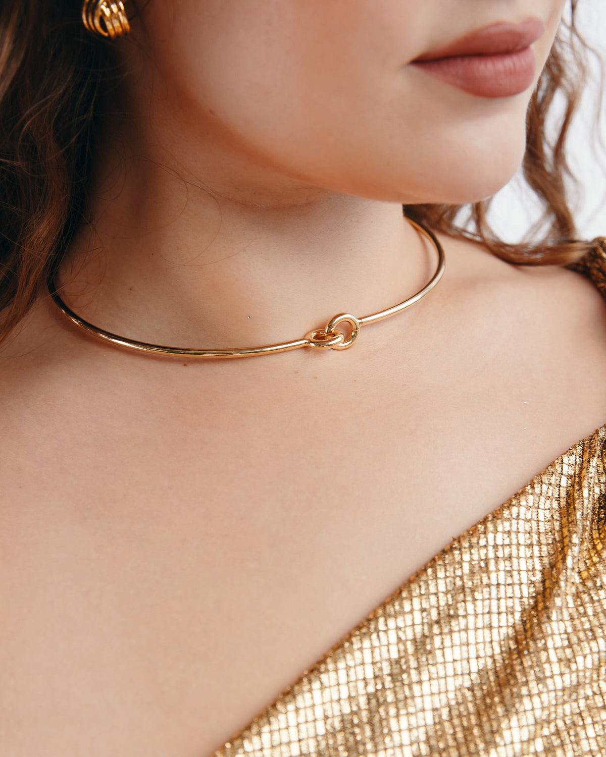 18K Plated Paris Choker
