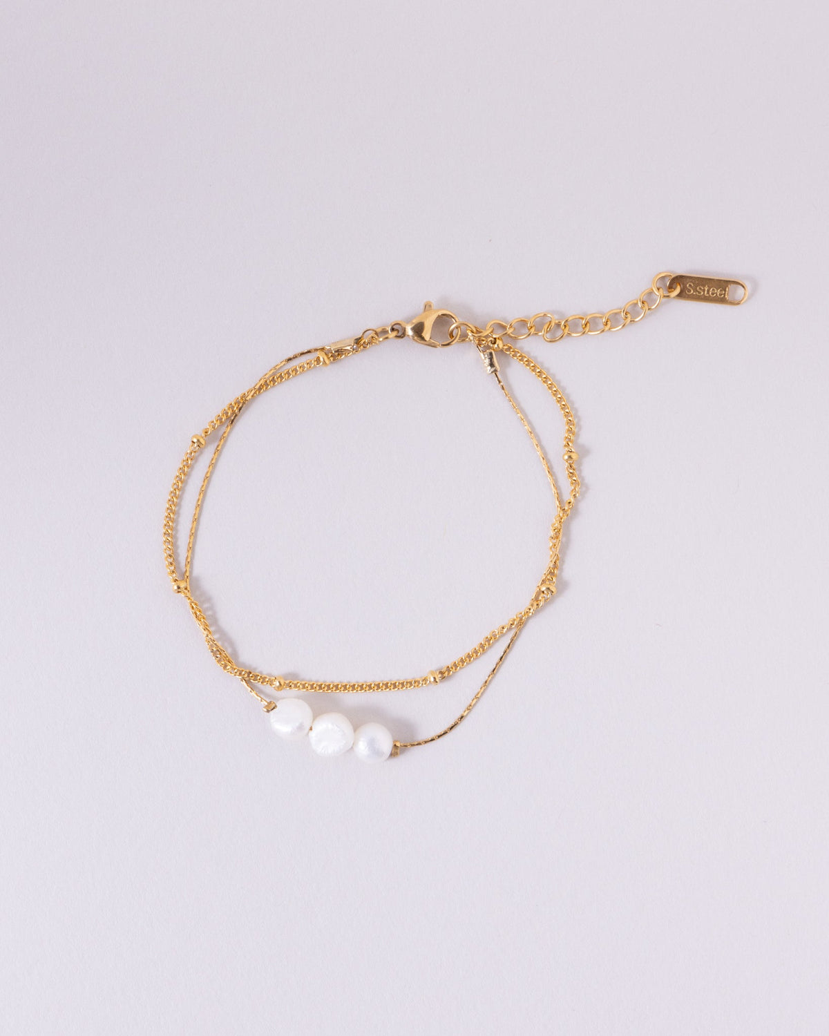 18K Plated Paired Up Bracelet