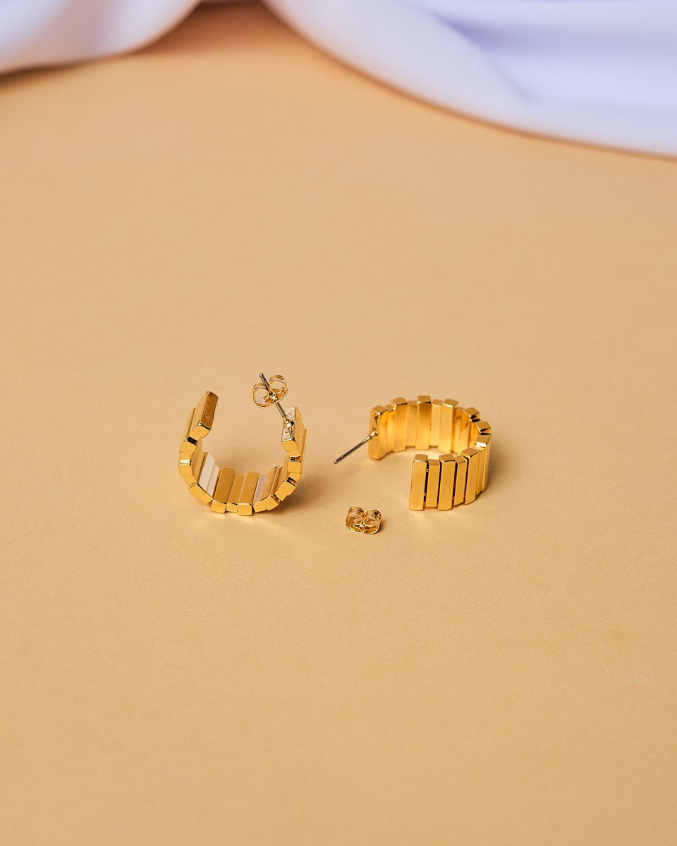 18K Plated Ferrum Earrings