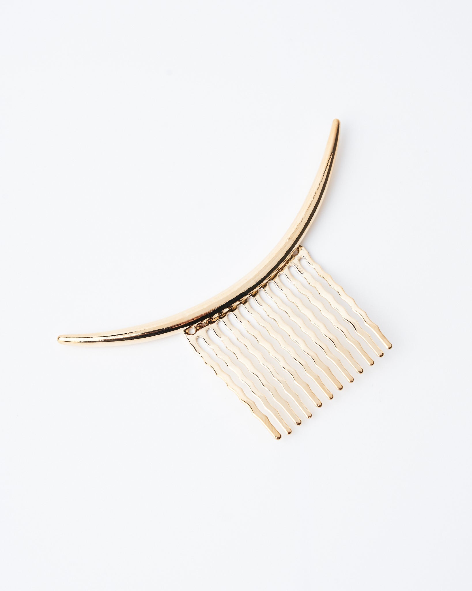 14K Gold Plated Sleek Curve Hair Pin