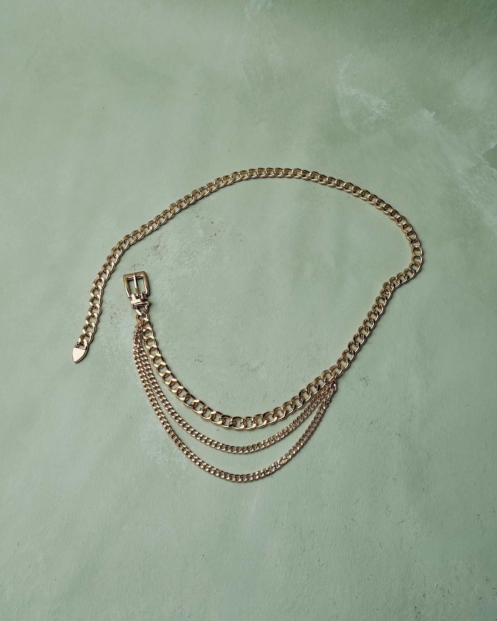 Chain Dangle Metal Belt