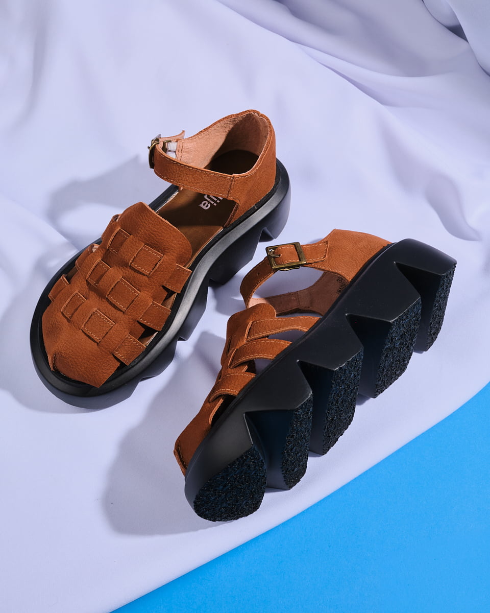 Maria Leather Flatform