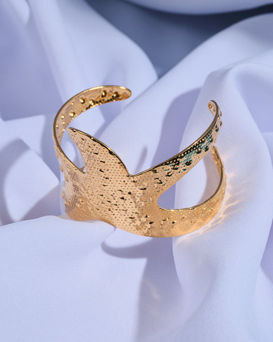 18K Plated Aqua Cuff