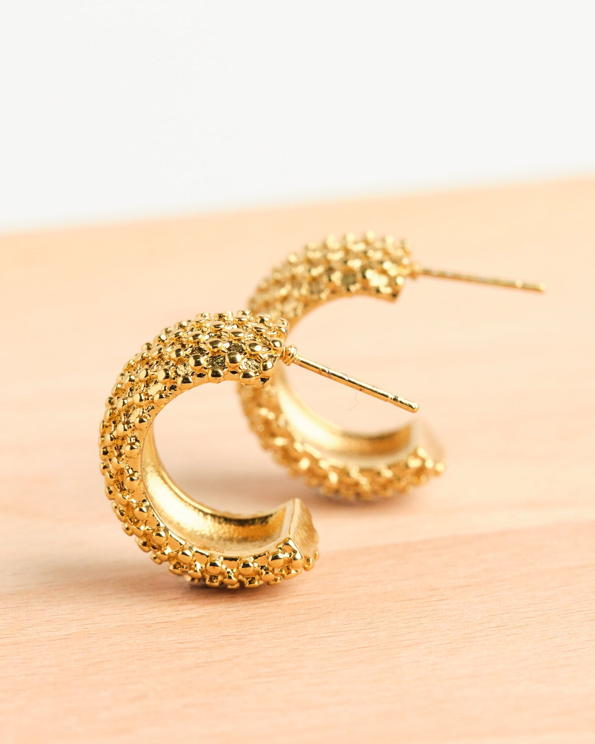 18K Plated Hedgehog Earrings