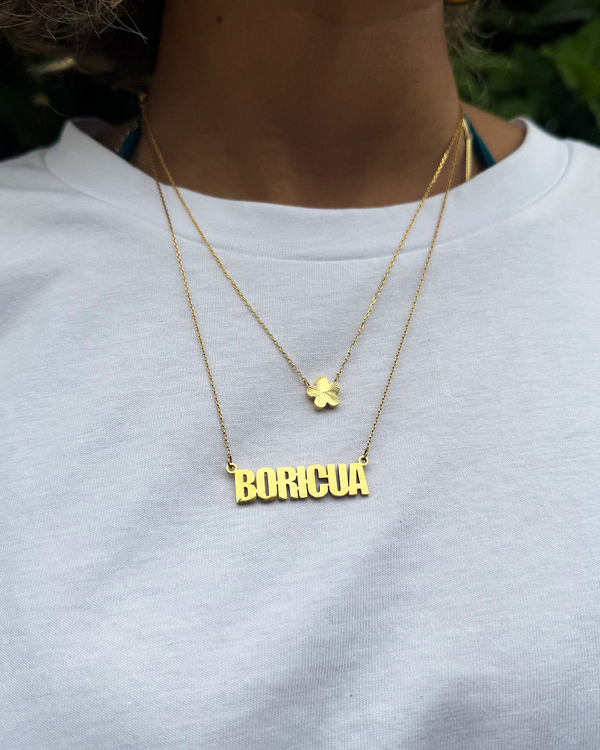 18K Plated Boricua Necklace