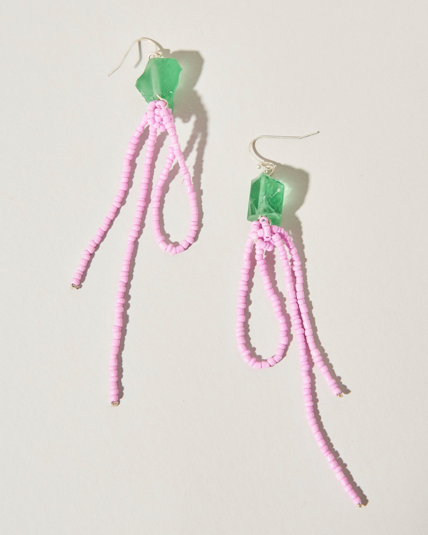Pink Cascade Earrings