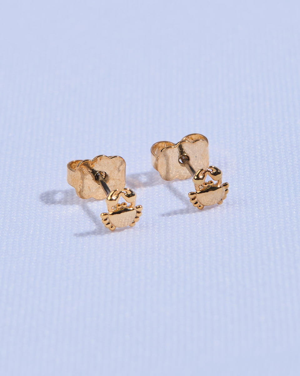 18K Plated Crabby Posts