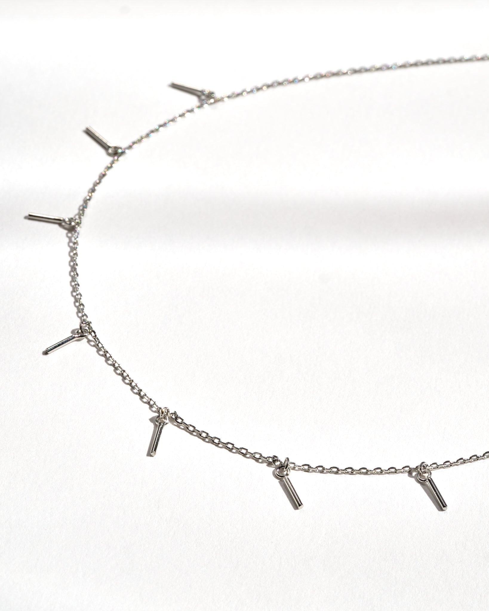 Silver Sticks Necklace