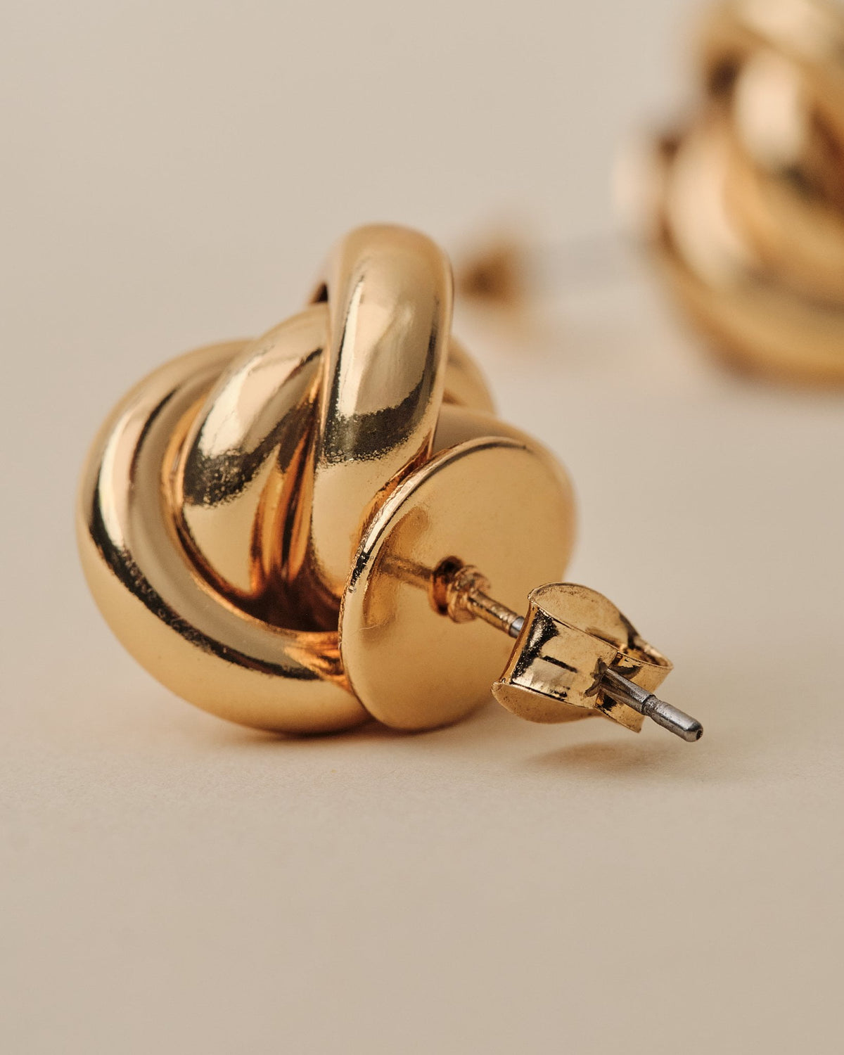 16K Plated Nudo Earrings
