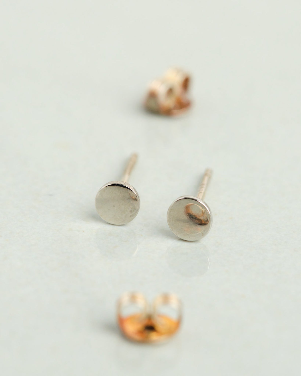 Flat Stud Earrings