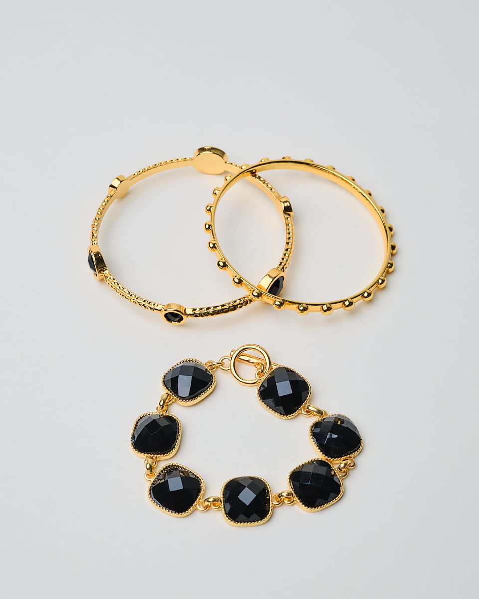 16K Plated Athens Bracelet Trio