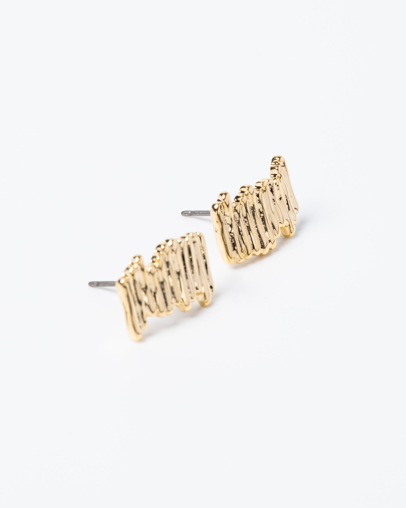 16K Plated Ladder Earrings